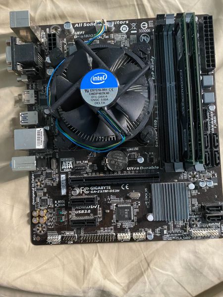 Gigabyte Ga Z97m Ds3h Motherboard With I7 4790k 8gb Ballistix Sport Ddr3