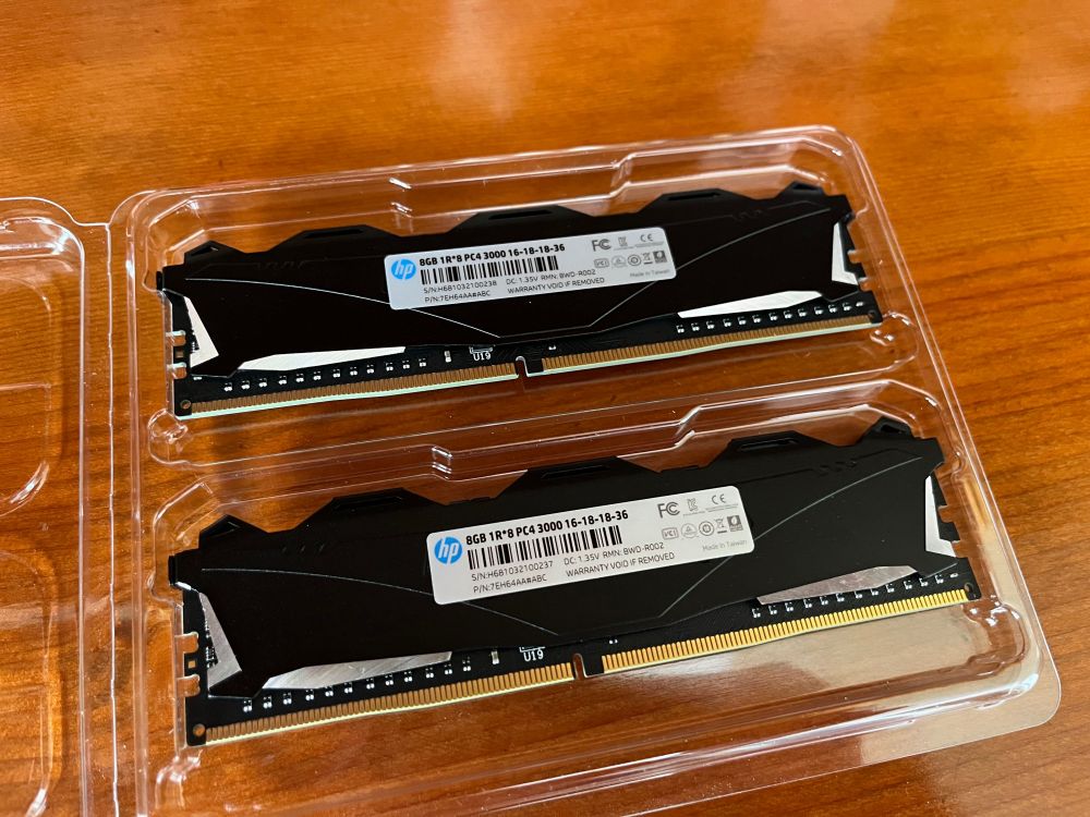 HP 2x 8GB DDR4 RAM