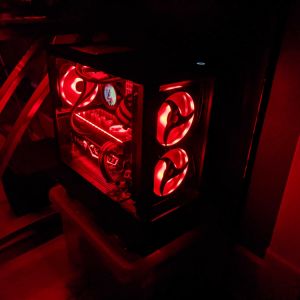 Like New Itachi Sharingan custom themed PC