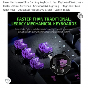 Razer Huntsman Elite Gaming keyboard 